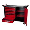KS Tools RACINGline+ SCHWARZ/ROT Werkstattwagen mit 7 Schubladen und 1 Tür