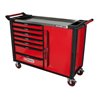 KS Tools RACINGline+ SCHWARZ/ROT Werkstattwagen mit 7 Schubladen und 1 Tür