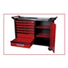 KS Tools RACINGline+ SCHWARZ/ROT Werkstattwagen mit 7 Schubladen und 1 Tür