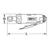 KS Tools SlimPOWER Mini-Druckluft-Stabschleifer gerade
