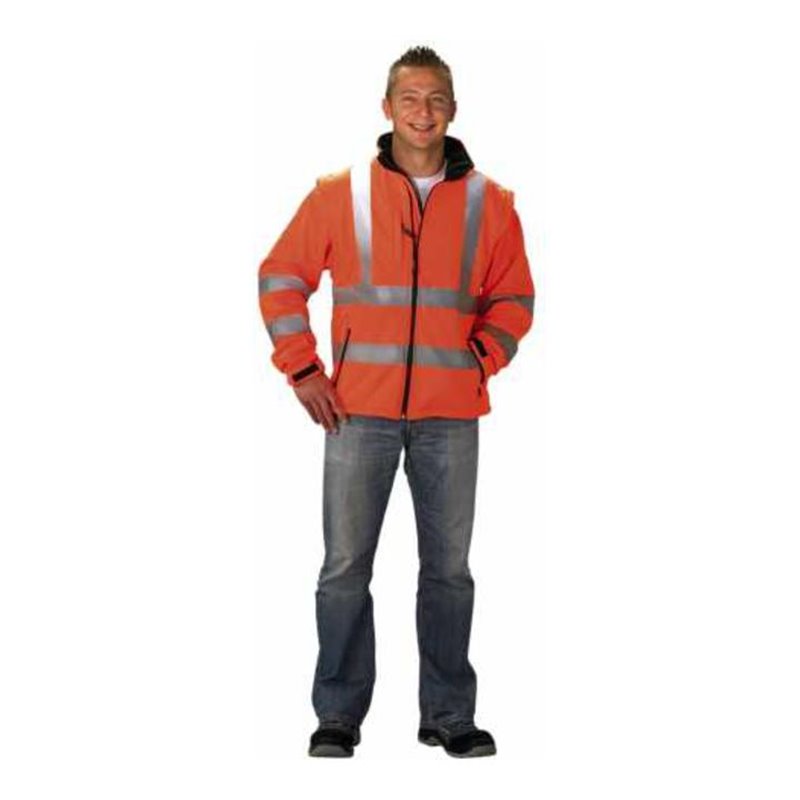 Asatex Softshell-Warnschutzjacke orange