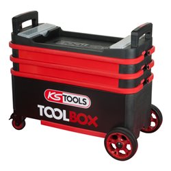 KS Tools TOOLBOX Werkzeugwagen / Montagewagen, absenkbar und verschließbar