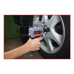 KS Tools 1/2' miniMONSTER Hochleistungs-Druckluft-Schlagschrauber 1.390 Nm, mit Schutzhülle