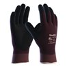 Handschuhe MaxiDry 56-427 Gr.7 lila/schwarz Nyl.m.Nitrilschaum