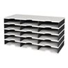 Sortierablage Trio 15 Fächer H363xB723xT331mm Polystyrol grau/schwarz STYRO