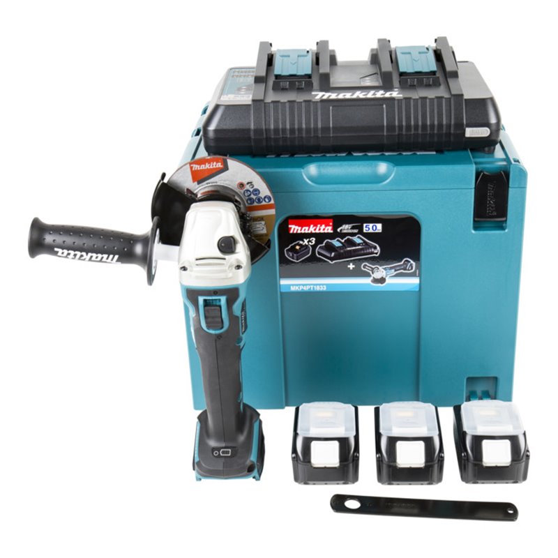 Makita Power Source Kit Li 18,0 V 3x 5Ah DGA504Z MKP4PT1833