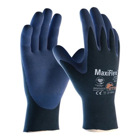 Handschuhe MaxiFlex Elite 34-274 Gr.9 blau Nyl.m.Nitrilmikroschaum EN 388 Kat.II