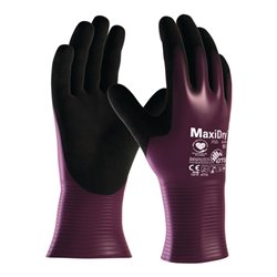 Handschuhe MaxiDry® 56-426 Gr.7 lila/schwarz Nyl.m.Nitril/Nitril