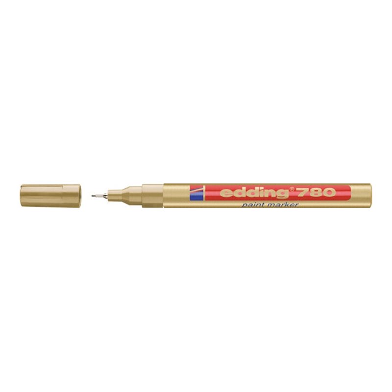 Industrie-Lackmarker 780 gold Strich-B.0,8mm Rundspitze EDDING