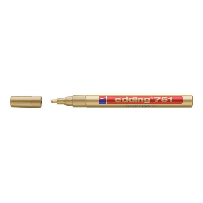 Lackmarker 751 gold Strich-B.1-2mm Rundspitze EDDING