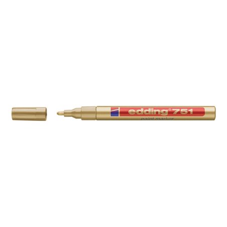 Lackmarker 751 gold Strich-B.1-2mm Rundspitze EDDING