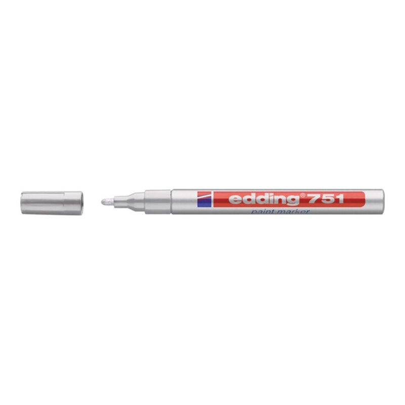 Lackmarker 751 silber Strich-B.1-2mm Rundspitze EDDING
