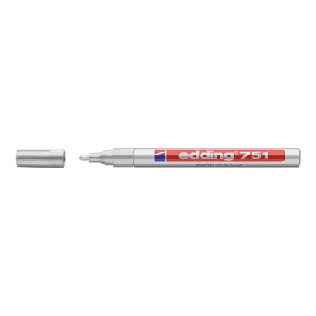 Lackmarker 751 silber Strich-B.1-2mm Rundspitze EDDING