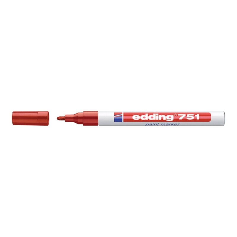 Lackmarker 751 rot Strich-B.1-2mm Rundspitze EDDING