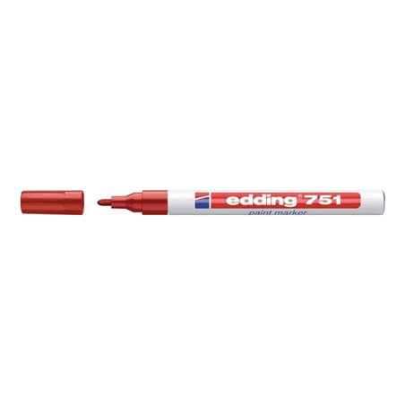 Lackmarker 751 rot Strich-B.1-2mm Rundspitze EDDING