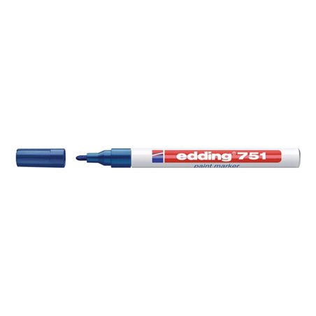 Lackmarker 751 blau Strich-B.1-2mm Rundspitze EDDING