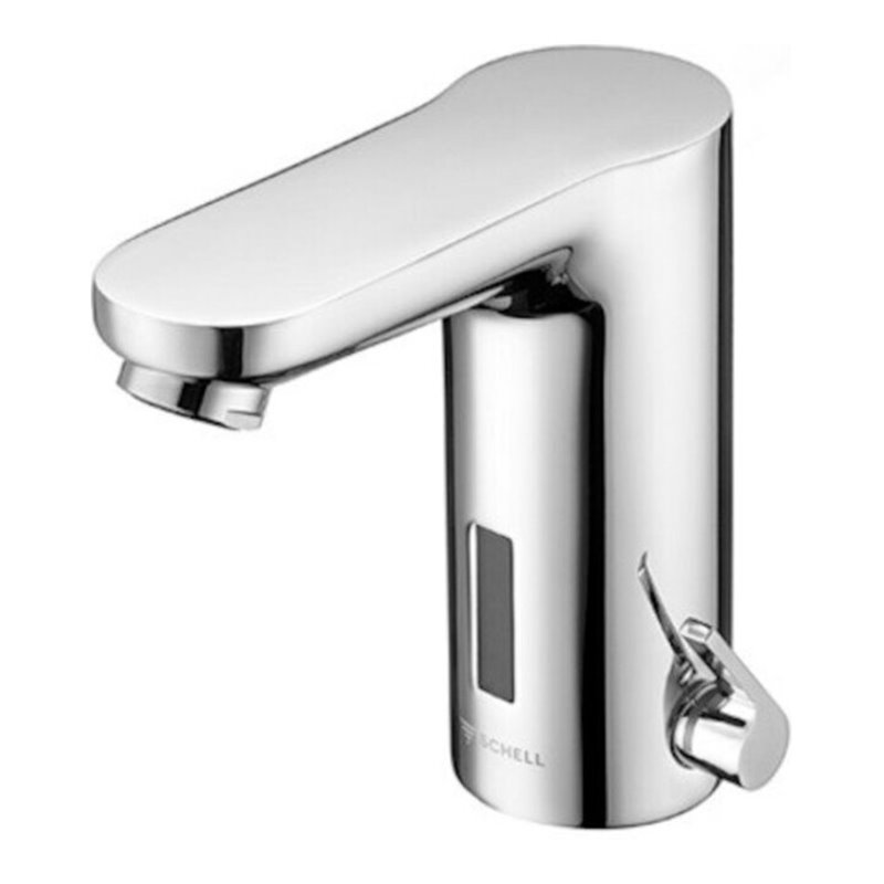 Schell Infrarot-Waschtischarmatur CELIS E HD-M, Batteriefach 6 V, IP 65, verchromt