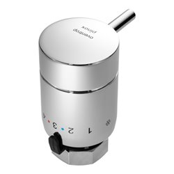 Oventrop Einhebel-Thermostat pinox H ohne Nullstellung, verchromt