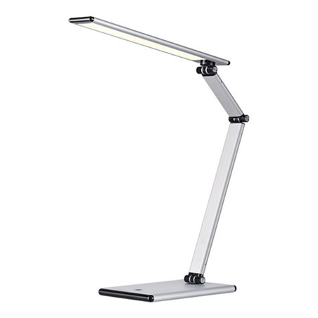 Schreibtischleuchte Ku.silber m.Standfuss u.4-Stufen-Dimmer m.LED