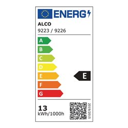 LED-Lupenleuchte Glaslinse 190,5mm (7,5″) Standfuß weiß Abdeck.,eckiger Kopf