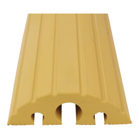 Schlauch- u.Kabelbrücke L1200xB210xH65mm Vollgummi gelb