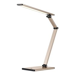 Schreibtischleuchte Alu.gold H.410mm Standfuß m.LED HANSA