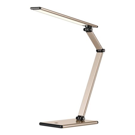 Schreibtischleuchte Alu.gold H.410mm Standfuß m.LED HANSA