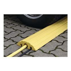 Schlauch- u.Kabelbrücke L1200xB210xH65mm Vollgummi schwarz