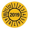 Einjahresprüfplakette D.15mm Jahr 2019 m.Monaten Folie Btl.a 100 St.