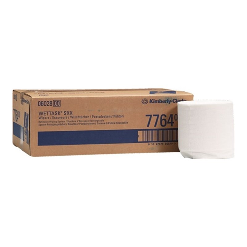 Wischtuch KIMTECH 7764 L320xB310ca.mm weiß 6 Rollen x 60 Tü.