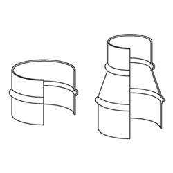 Norres Schlauchreduzierung CONNECT 270-271 f.ID 125-80mm f.Schlauchreduzierung
