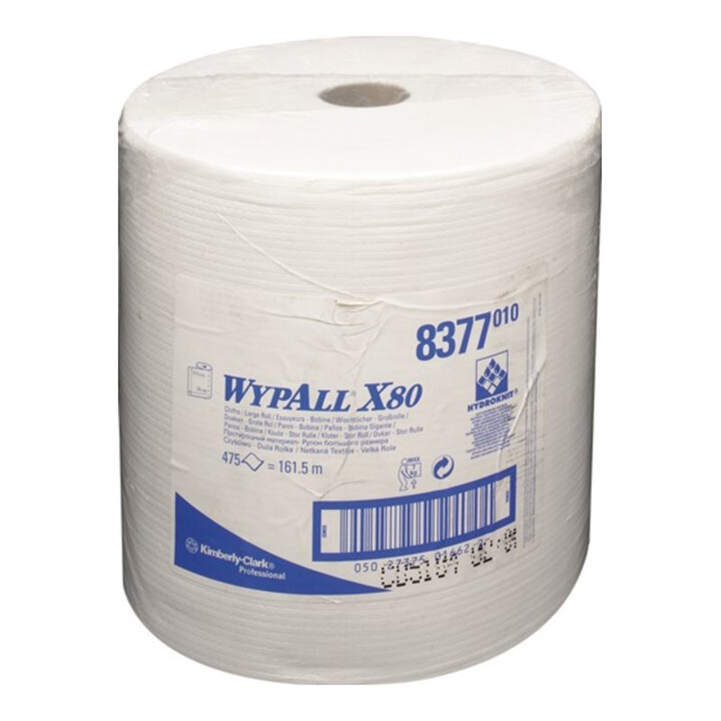 Wischtuch WYPALL X80 8377 L340xB315ca.mm weiß 1-lagig 475 Tü./Rl.