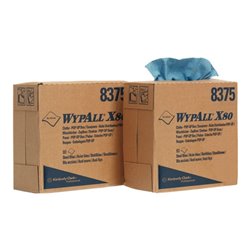 Wischtuch WYPALL X80 8375 L426xB231ca.mm stahlblau 1-lagig 5 Boxen à 80 Tü.