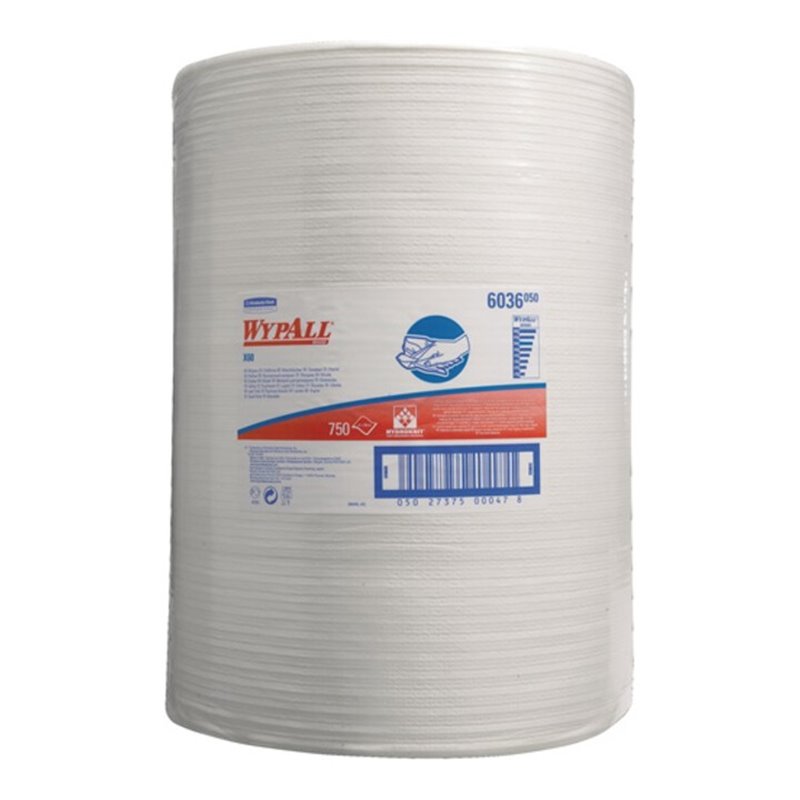 Wischtuch WYPALL X60 6036 L380xB420ca.mm weiß 1-lagig 750 Tü./Rl.