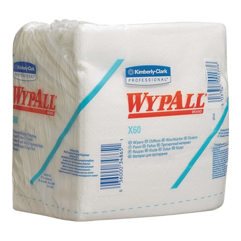 Wischtuch WYPALL X60 6034 L310xB320ca.mm weiß 1-lagig 12 Btl.à 76 Tü.