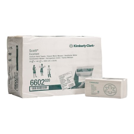 Handtuch Scott 6602 2-lagig weiß L330xB250ca.mm 20 Päckchen x140 Tü.