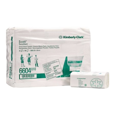 Handtuch Scott 6604 2-lagig weiß L230xB250ca.mm 20 Päckchen x190 Tü.