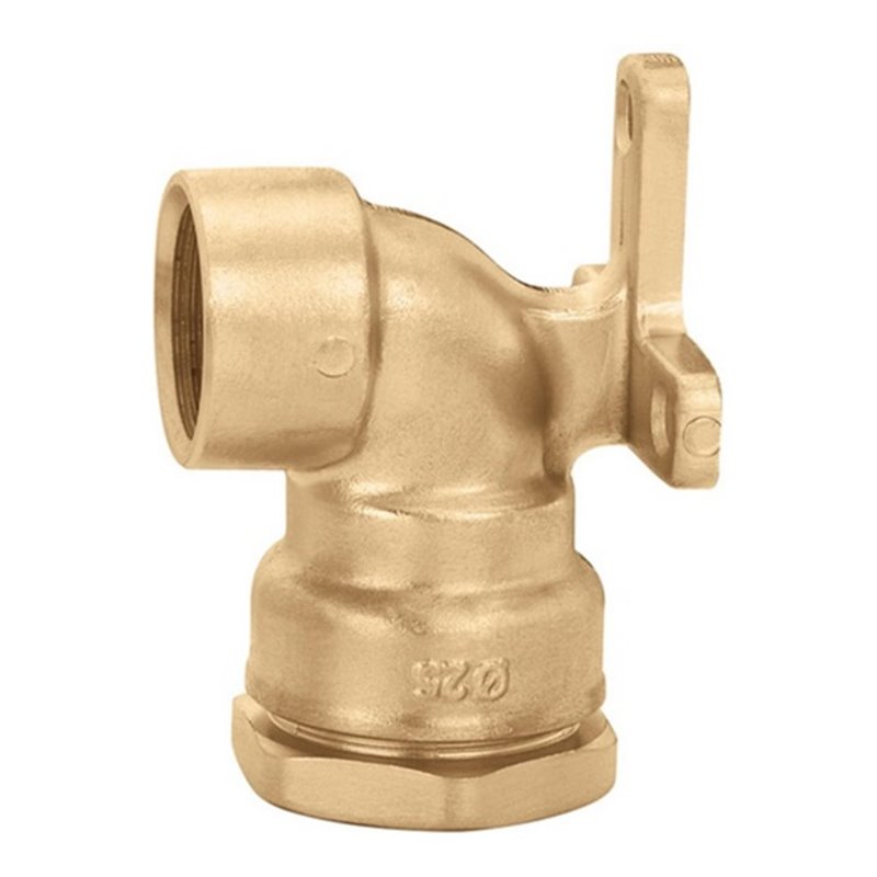 Caleffi Wand-Winkelverschraubung 869 Messing 25 x 3/4' IG