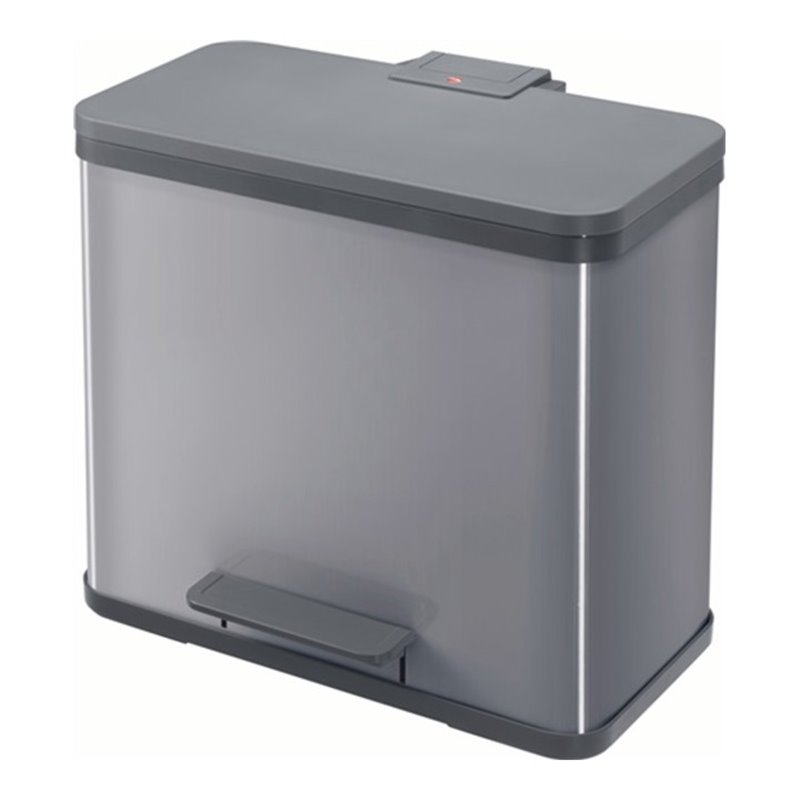 Hailo Tretabfallsammler 3x9 l H440xB470xT250 mm Stahlbl. silber