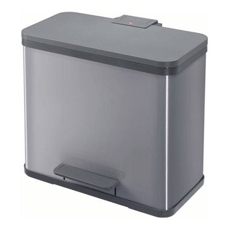 Hailo Tretabfallsammler 3x9 l H440xB470xT250 mm Stahlbl. silber