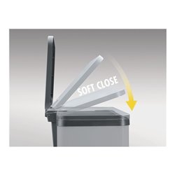 Hailo Tretabfallsammler 3x9 l H440xB470xT250 mm Stahlbl. silber