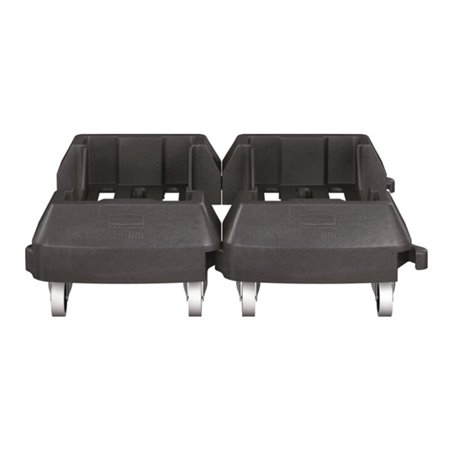 Fahrwagen m.4 Lenkrollen Wertstoffsammler 60l schwarz RUBBERMAID