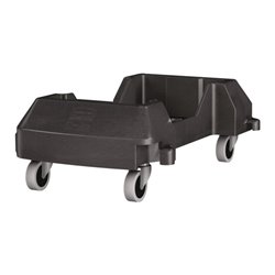 Fahrwagen m.4 Lenkrollen Wertstoffsammler 60l schwarz RUBBERMAID