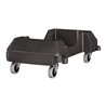Fahrwagen m.4 Lenkrollen Wertstoffsammler 60l schwarz RUBBERMAID