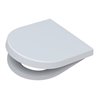 Pagette WC-Sitz S 3 mit Deckel, mit Edelstahl-Steckbefestigung weiß