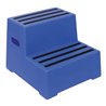 Schwerlasttritt Stufen 2 Plattform-H.420mm Ku.blau