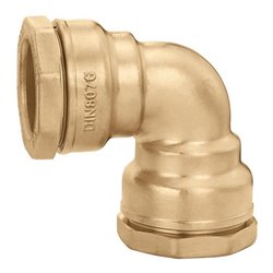 Caleffi Winkelverschraubung 866 Messing 63 mm