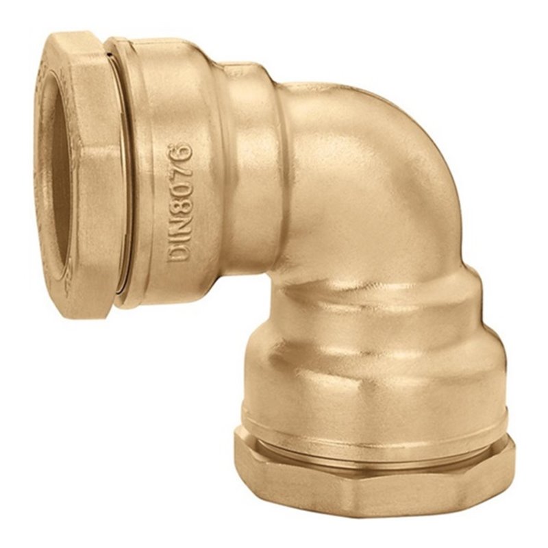 Caleffi Winkelverschraubung 866 Messing 63 mm