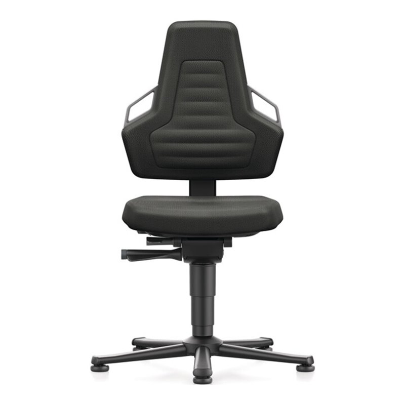 bimos Arbeitsdrehstuhl Nexxit Bodengleiter Supertec-Gewebe schwarz 450-600mm