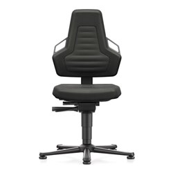 bimos Arbeitsdrehstuhl Nexxit Bodengleiter Integralschaum schwarz 450-600mm